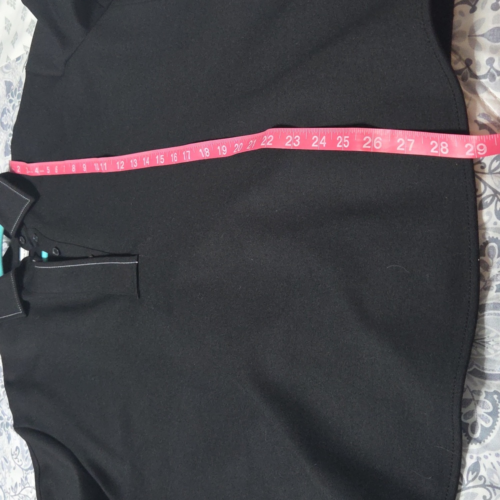 Victoria Beckham Black Pointed Collar Polo Shirt - Picture 7 of 14